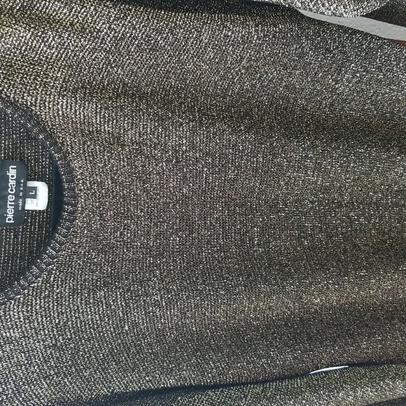 VINTAGE PIERRE CARDIN METALLIC SWEATER SIZE LARGE - Picture 2 of 7